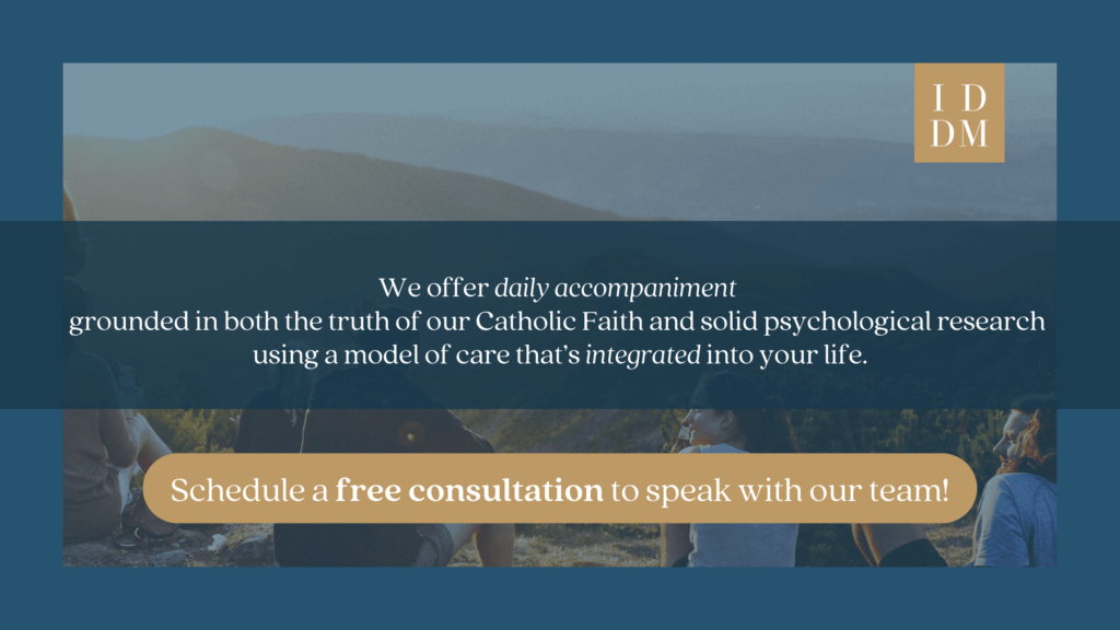 schedule a free consult with CatholicPsych Institute.