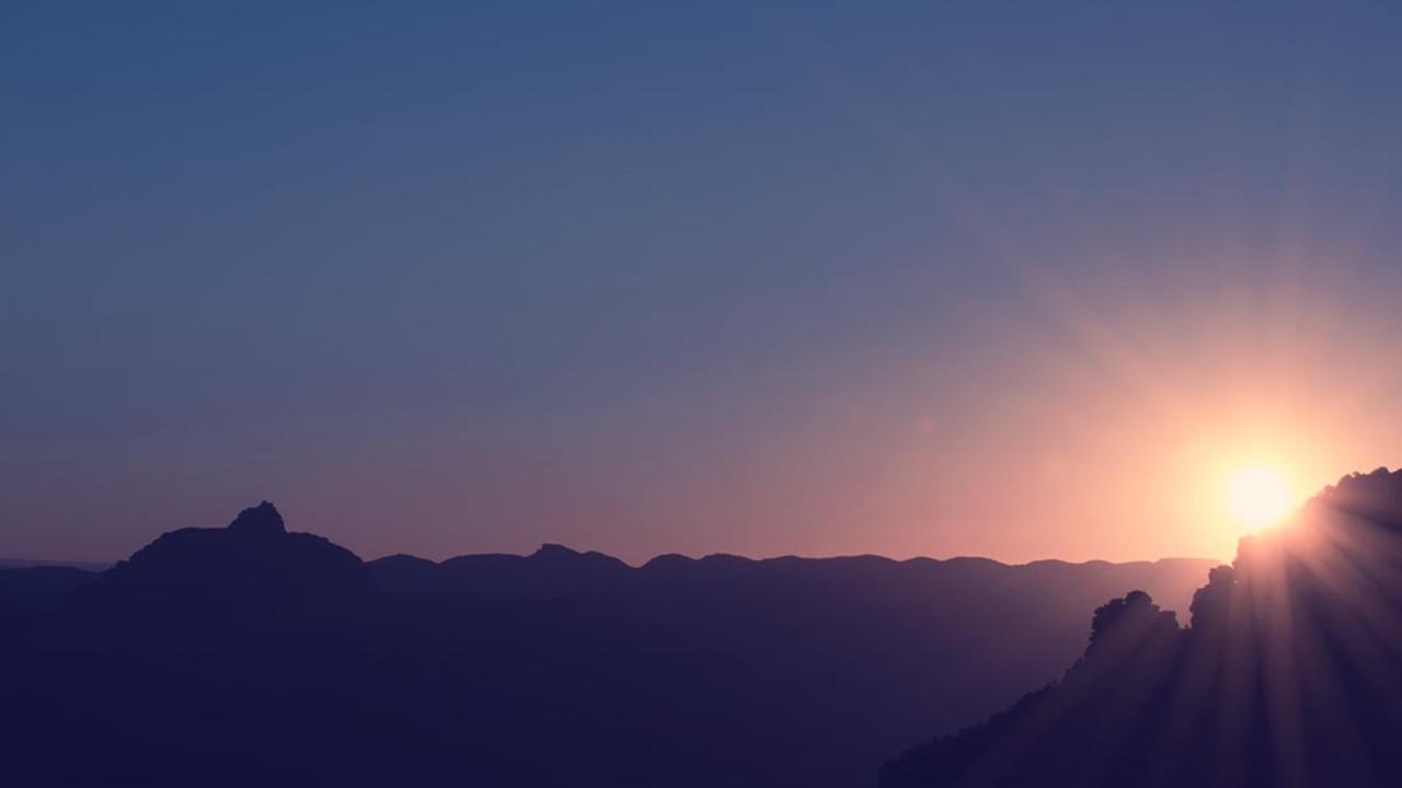 image of a sunrise coming over the horizon, light of faith